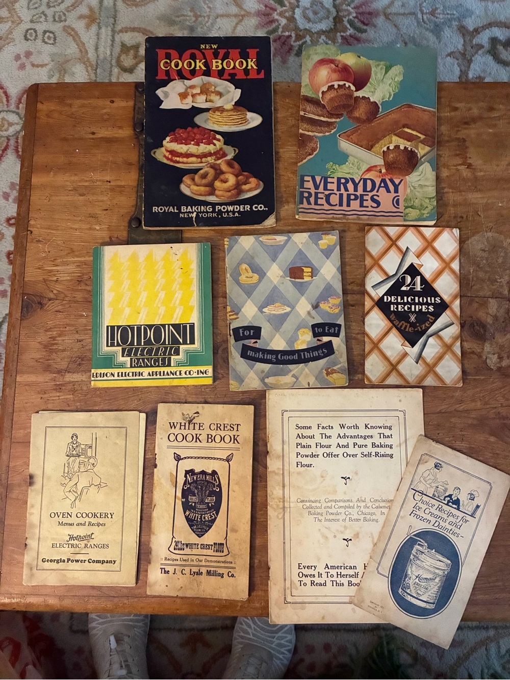 Vintage Depression Era. 1910-1926: 9 - Promotional Cookbooks/Kitchen Mementos,